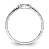 Sterling Silver Rhodium-plated Multi-color Enameled Dog Children's Ring